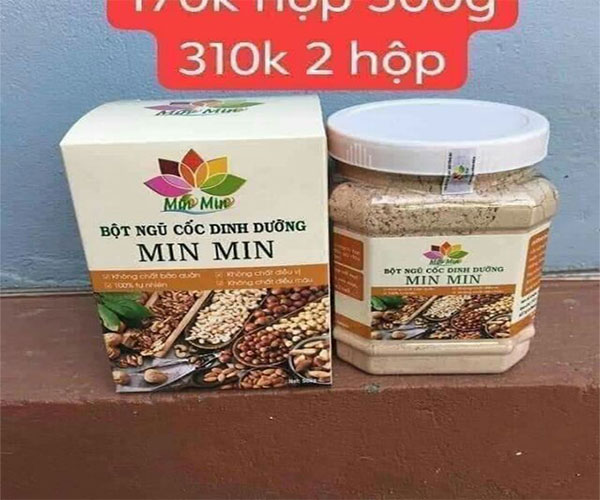 giá ngũ cốc lợi sữa minmin