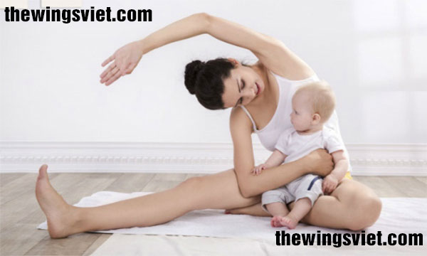 mẹ sau sinh tập thể dụng giảm cân  mẹ sau sinh tập thể dụng giảm cân