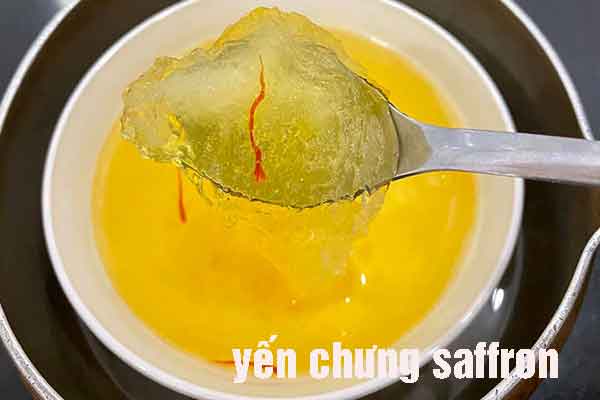 yến chưng saffron yến chưng saffron